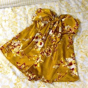 Beautiful strapless satin romper